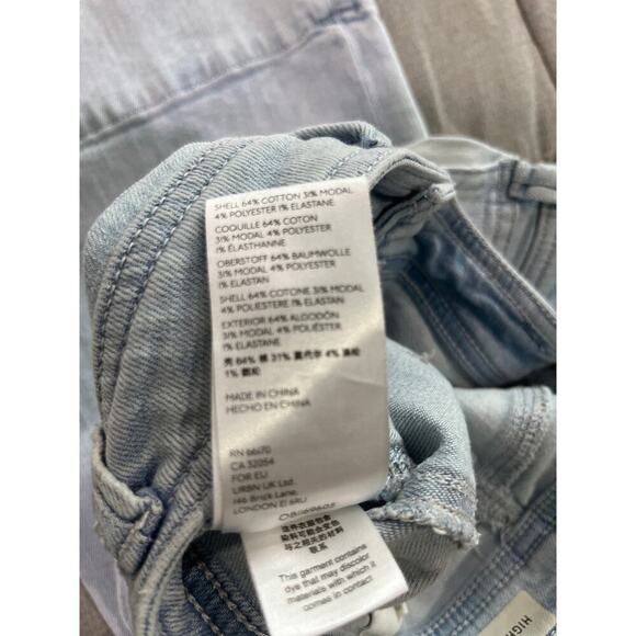 Pilcro By Anthropologie High Rise Trouser Bootcut Denim Jeans Light Blue Wash 28 - Picture 7 of 9